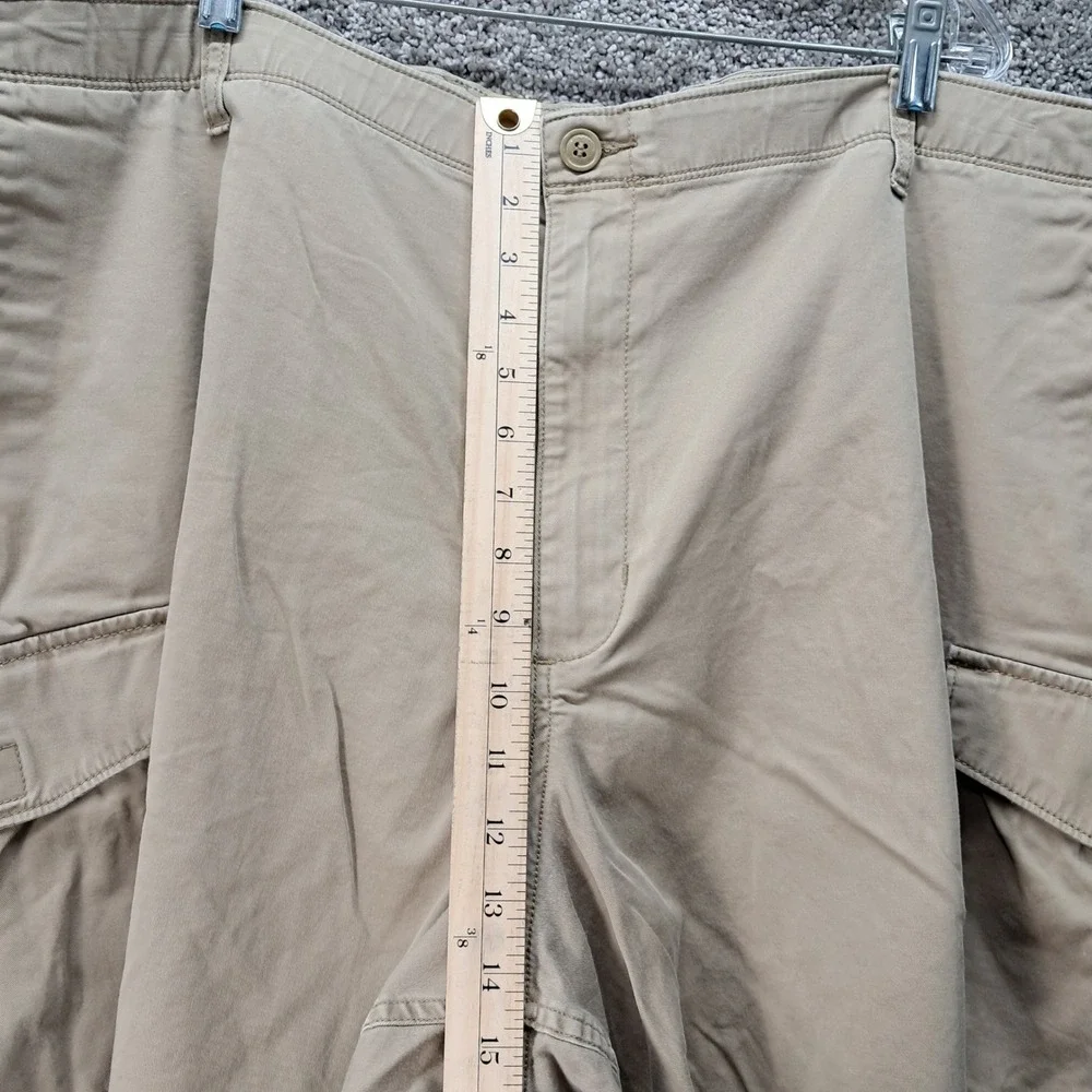 Dockers Mens Flex Comfort Cargo Shorts Tan Khaki Size 52‎ Stretch Cotton Utility